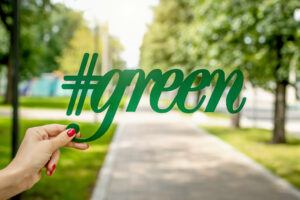 go green hashtag green